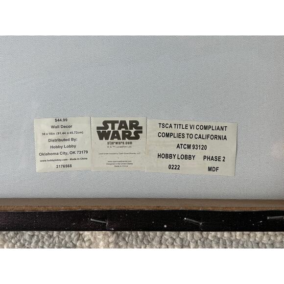 Star Wars Millennium Falcon Canvas Wall Decor Space Ship - Picture 3 of 4